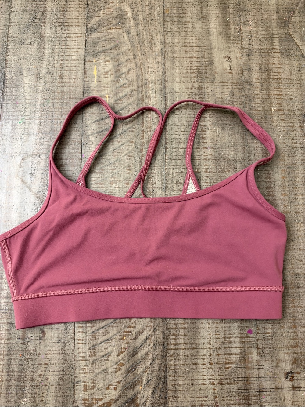 Vuori Rose Pink Strappy Low-Impact Sports Bra